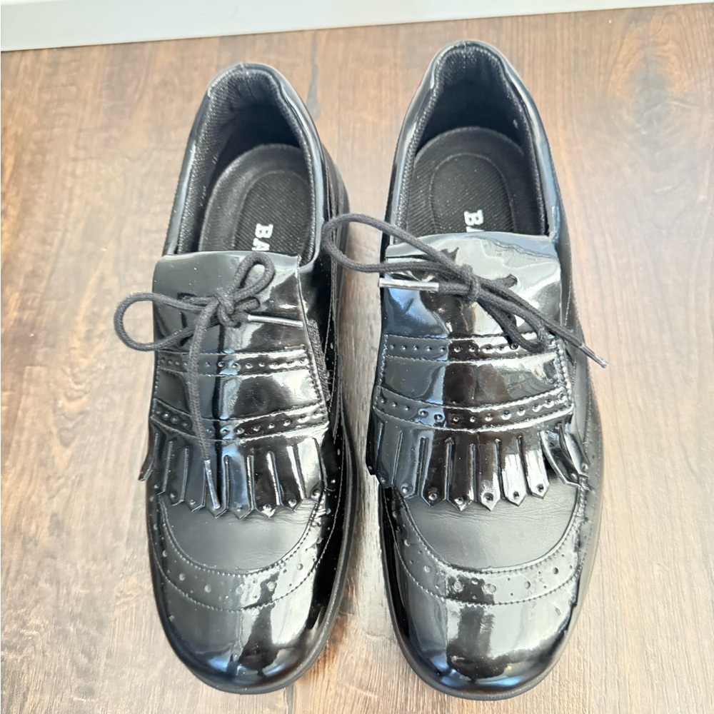 Bally Black Patent Leather Athletic Shoes